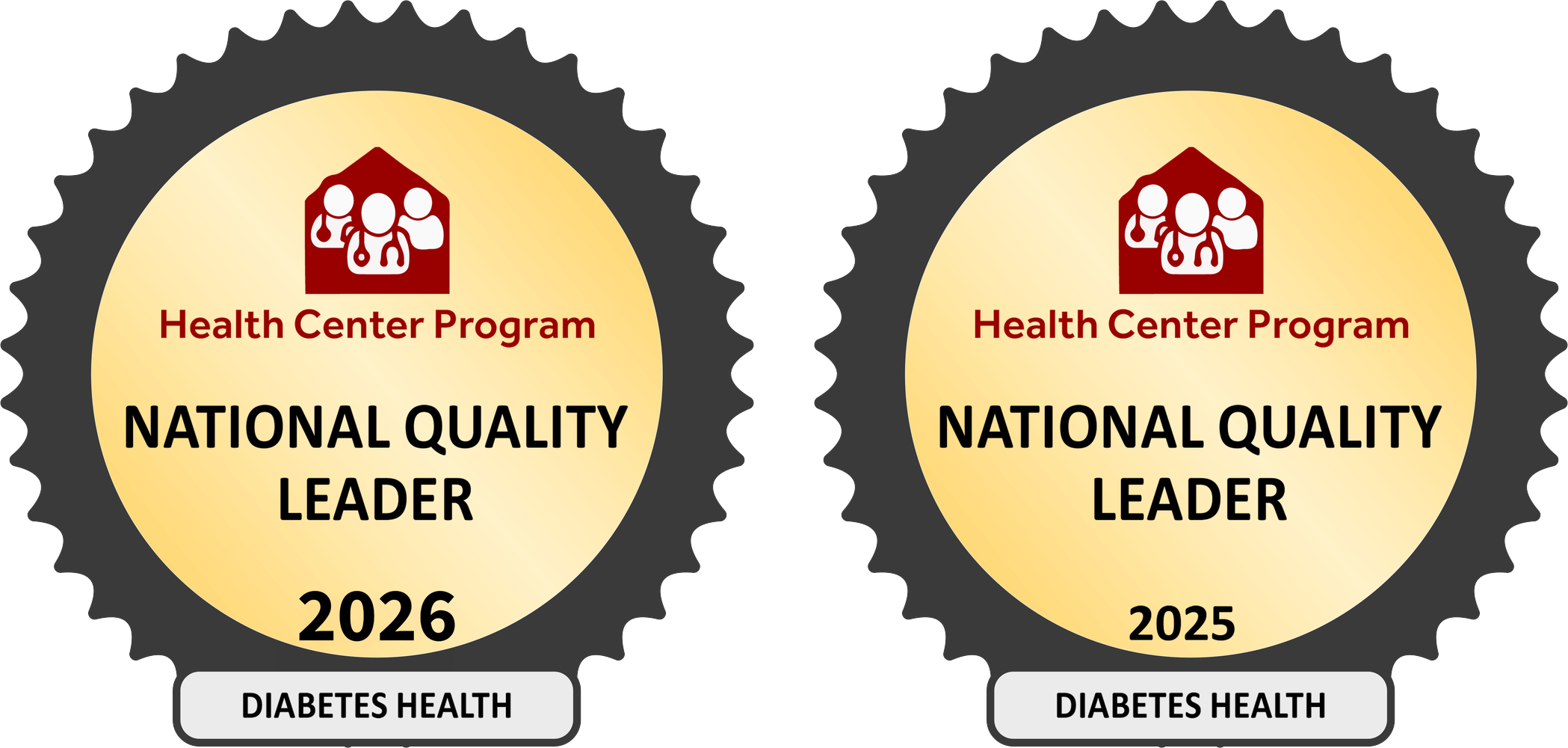National Quality Leader Diabetes Health 2026 and 2025